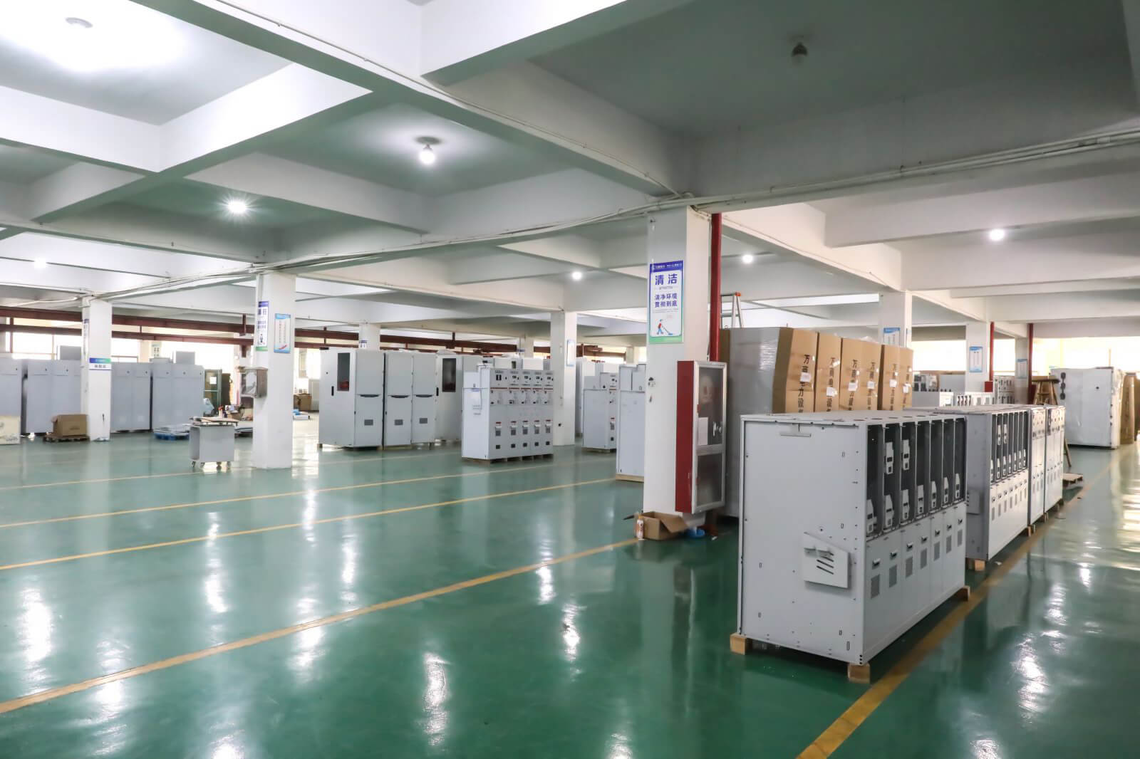 Finished product area